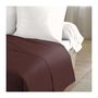Voir la diapositive 2 : LOVELY HOME LOVELY HOME Drap Plat 100% coton 180x290 cm -1 personne - Marron