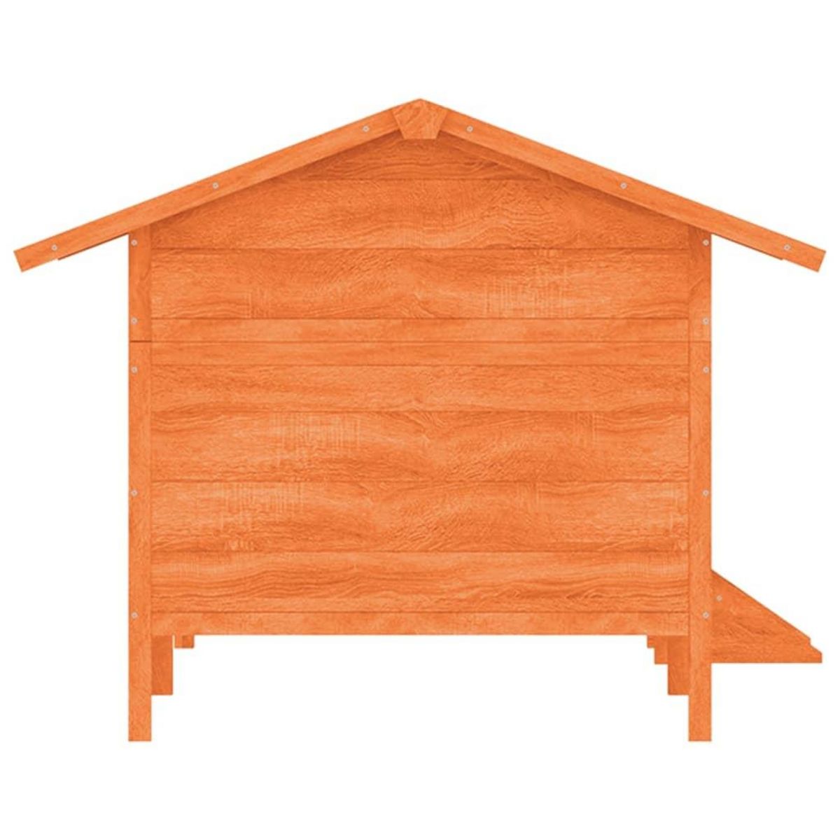 VIDAXL Chenil marron 159x120x88,5 cm bois de pin solide