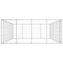 Voir la diapositive 3 : VIDAXL Chenil exterieur Acier galvanise 33,88 m²