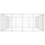 Voir la diapositive 3 : VIDAXL Chenil exterieur Acier galvanise 33,88 m²