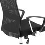 IDIMEX Fauteuil de bureau NORBERT chaise de bureau avec accoudoirs hauteur réglable et siège à roulettes, revêtement en tissu mesh noir