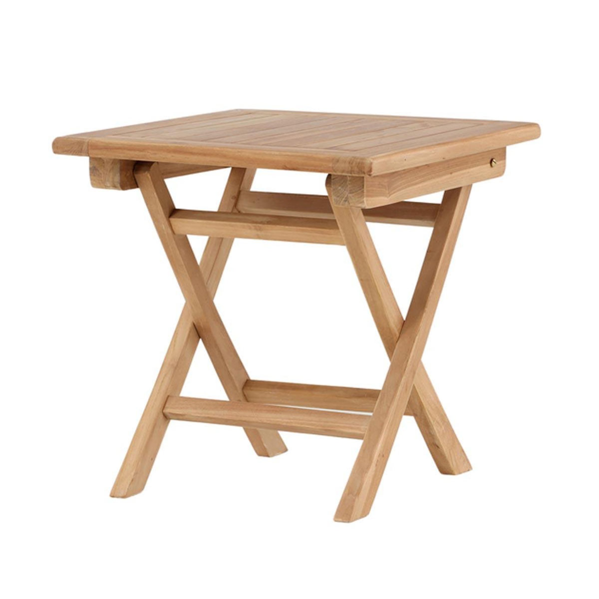 Paris Prix Table de Jardin en Teck  Kenya  50cm Naturel