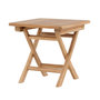 Voir la diapositive 2 : Paris Prix Table de Jardin en Teck  Kenya  50cm Naturel