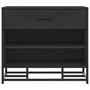 Voir la diapositive 4 : VIDAXL Banc a chaussures noir 60x40x53,5 cm bois d'ingenierie et metal