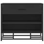 Voir la diapositive 4 : VIDAXL Banc a chaussures noir 60x40x53,5 cm bois d'ingenierie et metal
