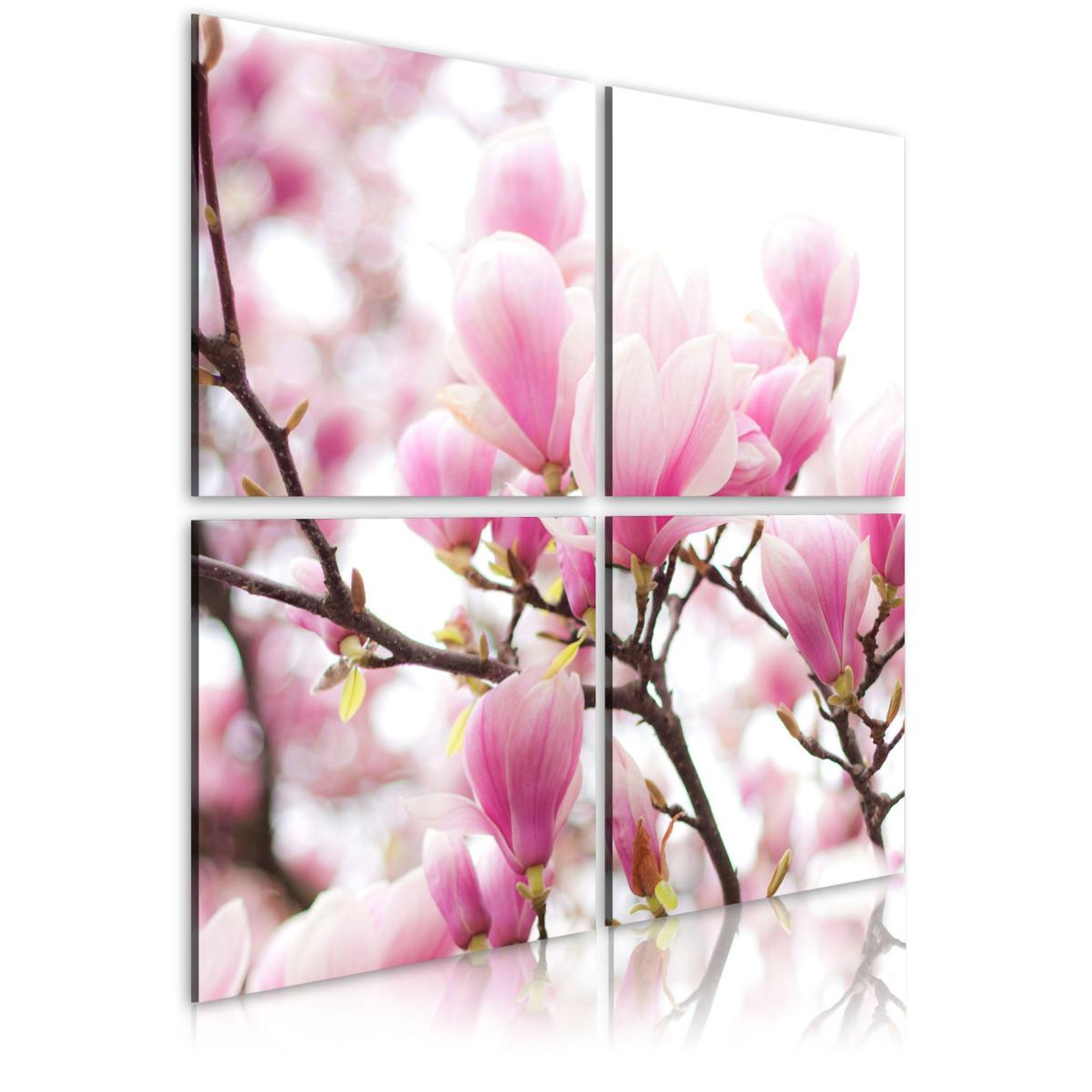 Paris Prix Tableau imprimé  magnolia fleurissante. Coloris disponibles : Multicolore