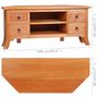 Voir la diapositive 6 : VIDAXL Meuble TV 100x40x45 cm Bois d'acajou massif