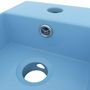 Voir la diapositive 5 : VIDAXL Lavabo de salle de bain avec trop-plein Ceramique Bleu clair