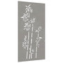 Voir la diapositive 3 : VIDAXL Decoration murale jardin 105x55 cm acier corten design bambou