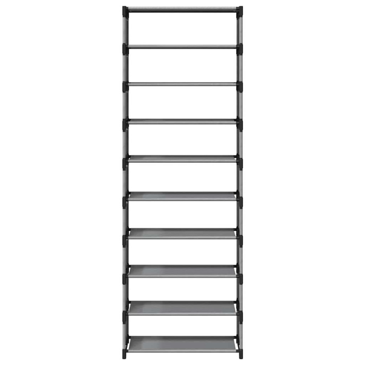 VIDAXL Etagere a chaussures 10 niveaux 54x28x158 cm tissu non-tisse