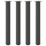 Voir la diapositive 2 : VIDAXL Pieds de table basse anthracite 4 pcs 100-102 cm acier