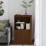 Voir la diapositive 4 : VIDAXL Armoire laterale avec lumieres LED chene marron bois ingenierie
