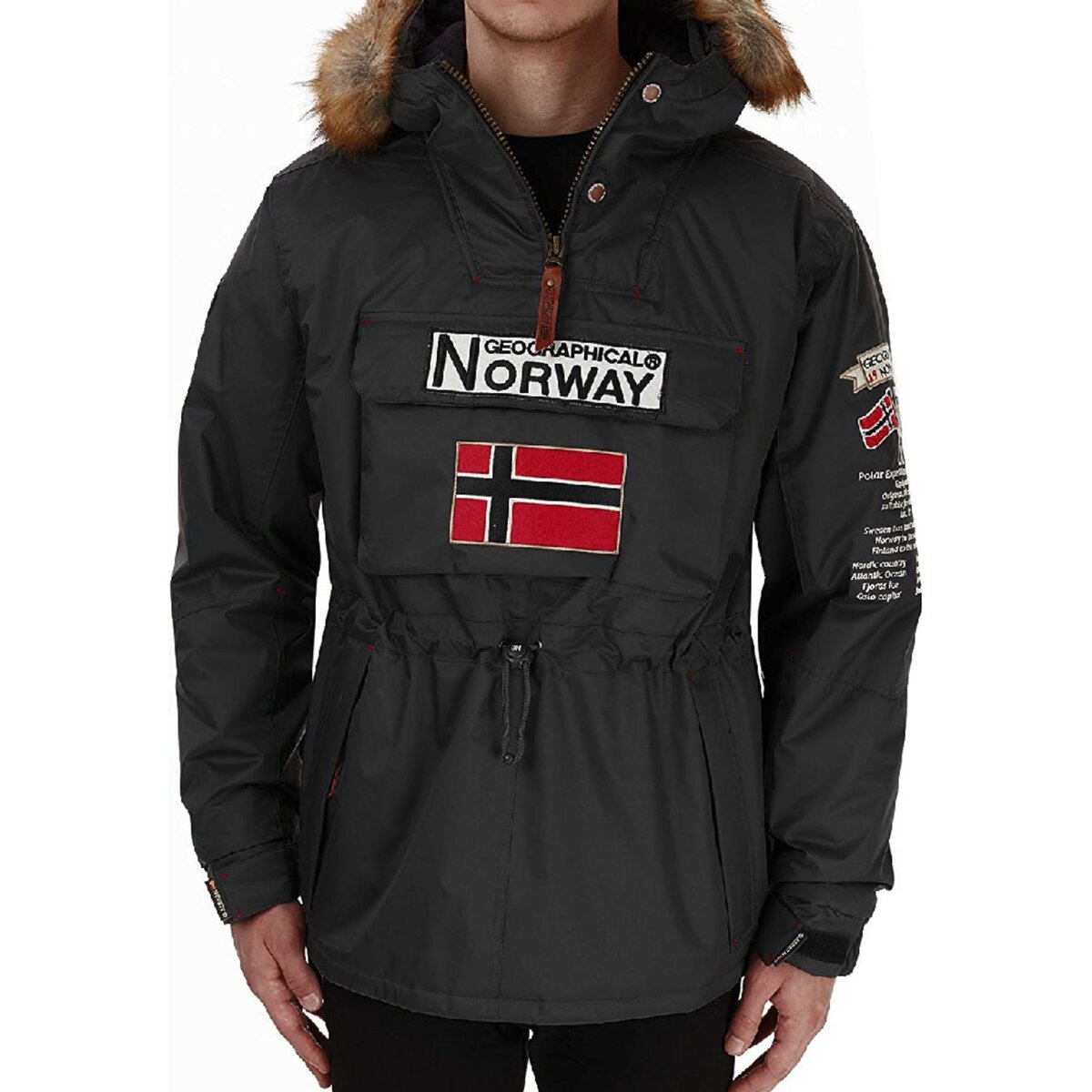 GEOGRAPHICAL NORWAY Parka Noire Homme Geographical Norway Barman