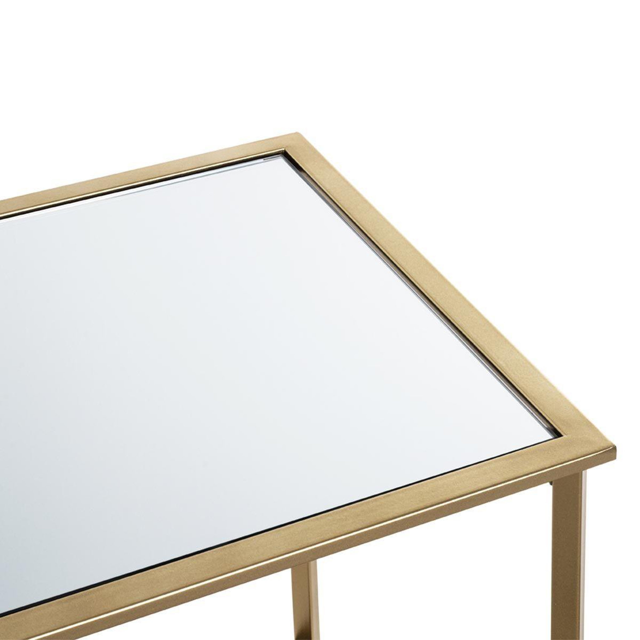 Voir la diapositive 4 : Paris Prix Table d'appoint design en métal  mezo  53cm or