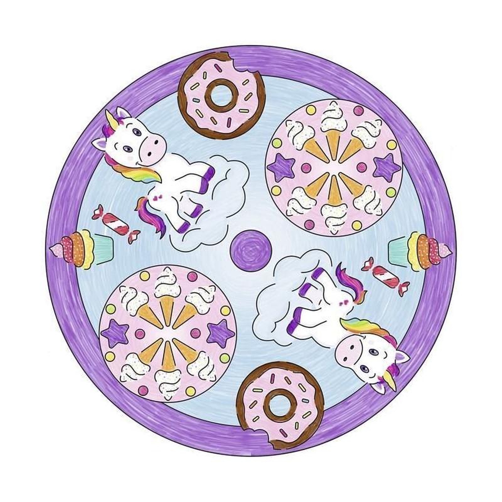 Voir la diapositive 4 : RAVENSBURGER RAVENSBURGER Mandala design Licorne