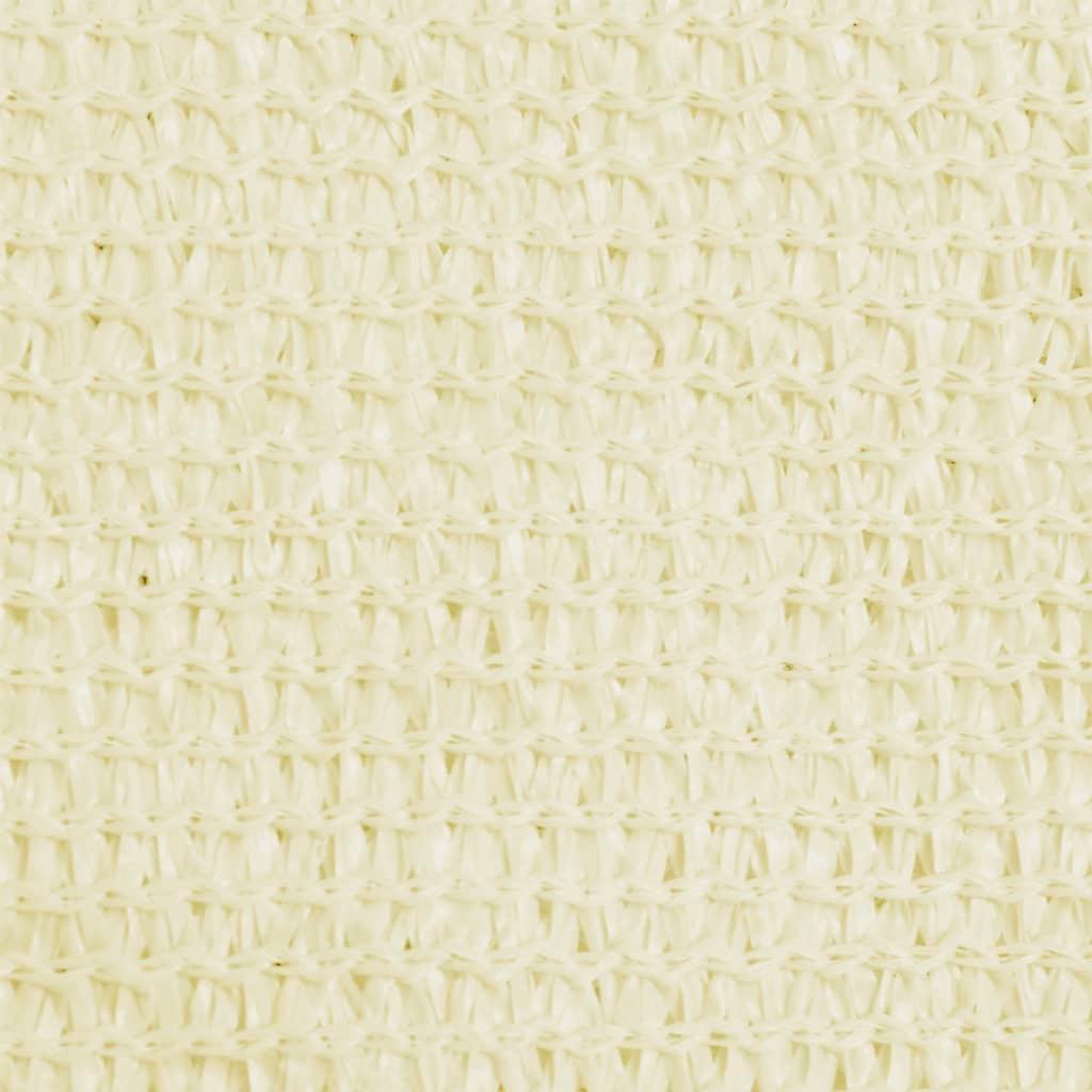 Voir la diapositive 4 : VIDAXL Voile d'ombrage 160 g/m^2 Creme 3,5x3,5x4,9 m PEHD