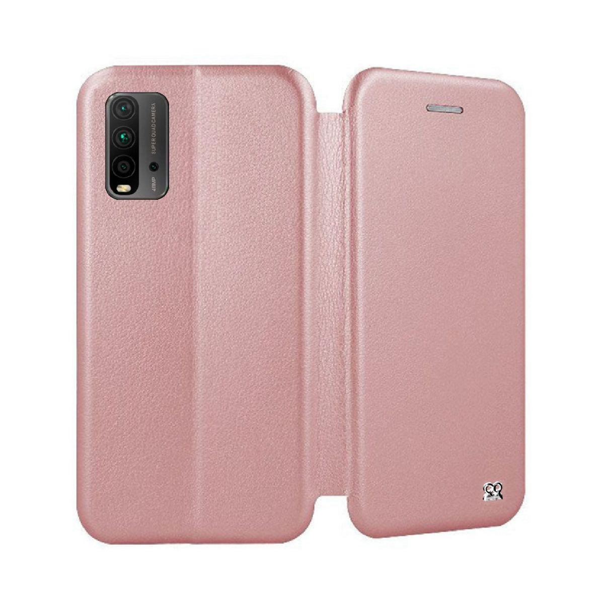 IBROZ Etui Xiaomi Redmi 9T Etui cuir rose