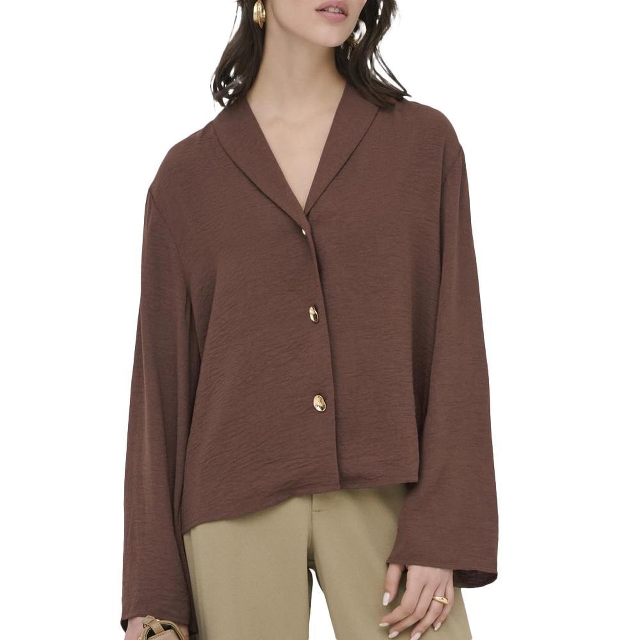 Voir la diapositive 1 : JACQUELINE DE YONG Blouse Marron Femme JDY Eira