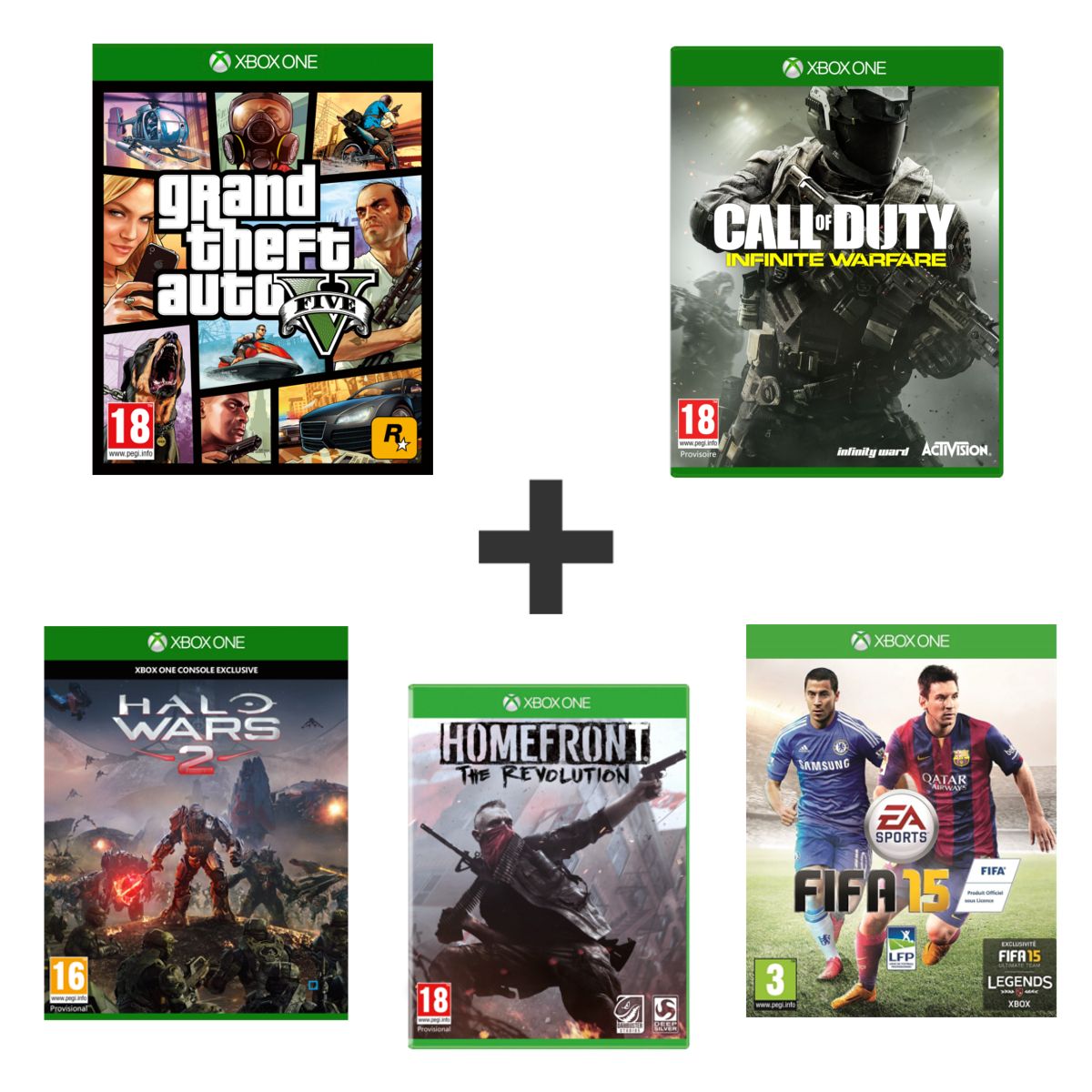 Exclu web lot de jeux Xbox One