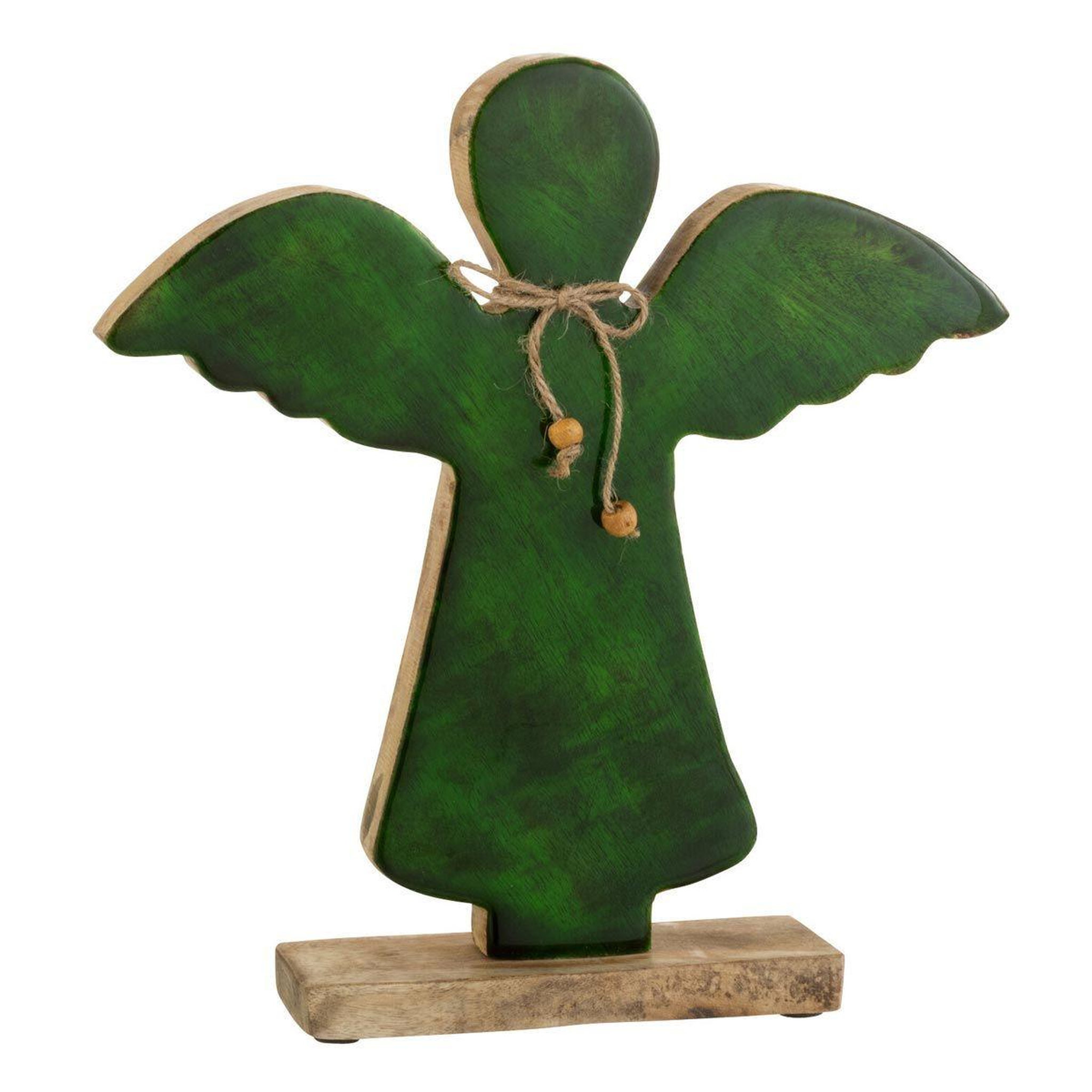 J-LINE Statuette déco ange  gabriel  26cm vert