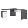 Voir la diapositive 2 : Bureau d'angle droit 3 tiroirs 180 cm VASTO