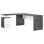 Voir la diapositive 2 : Bureau d'angle droit 3 tiroirs 180 cm VASTO