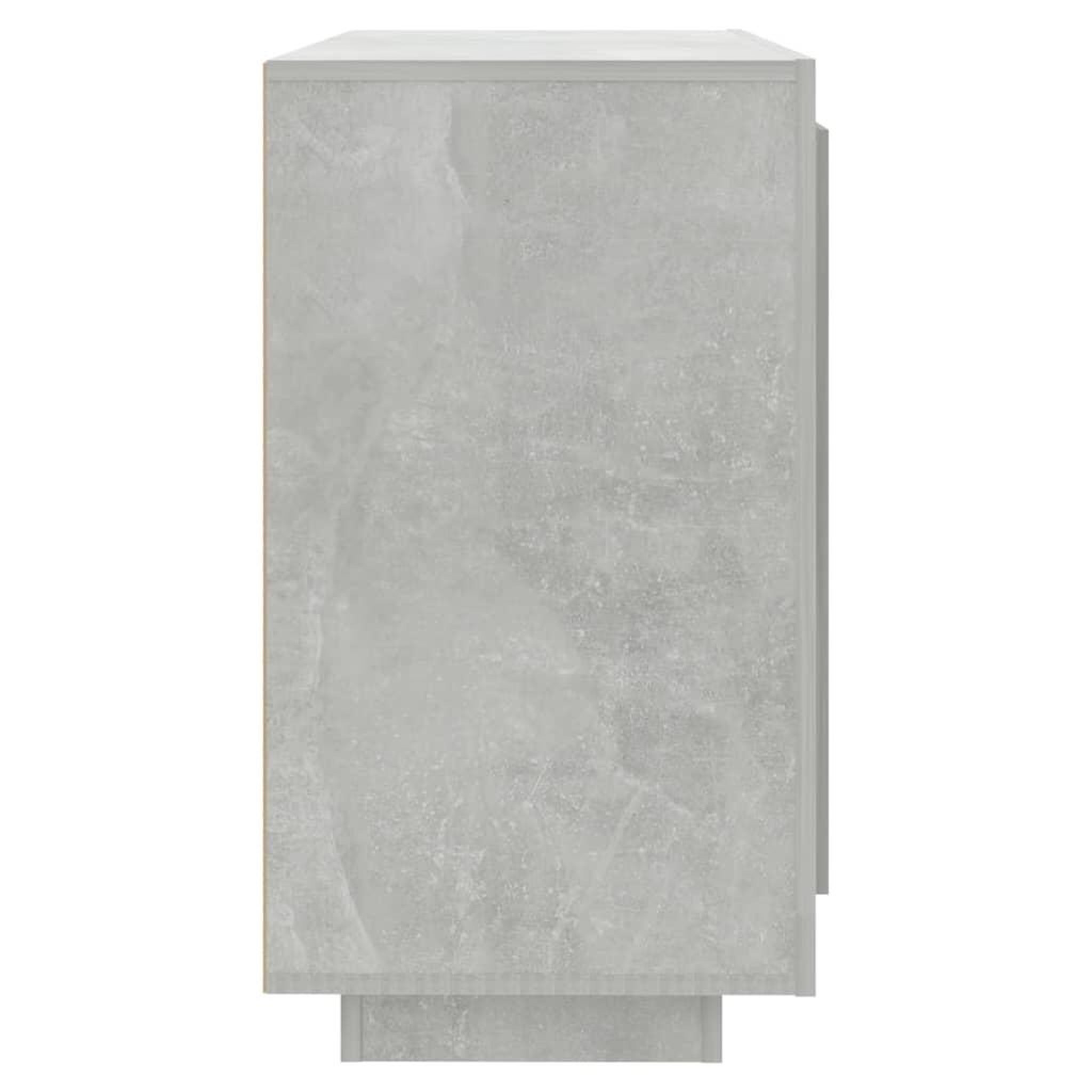 Voir la diapositive 4 : VIDAXL Buffet Gris beton 80x40x75 cm Bois d'ingenierie