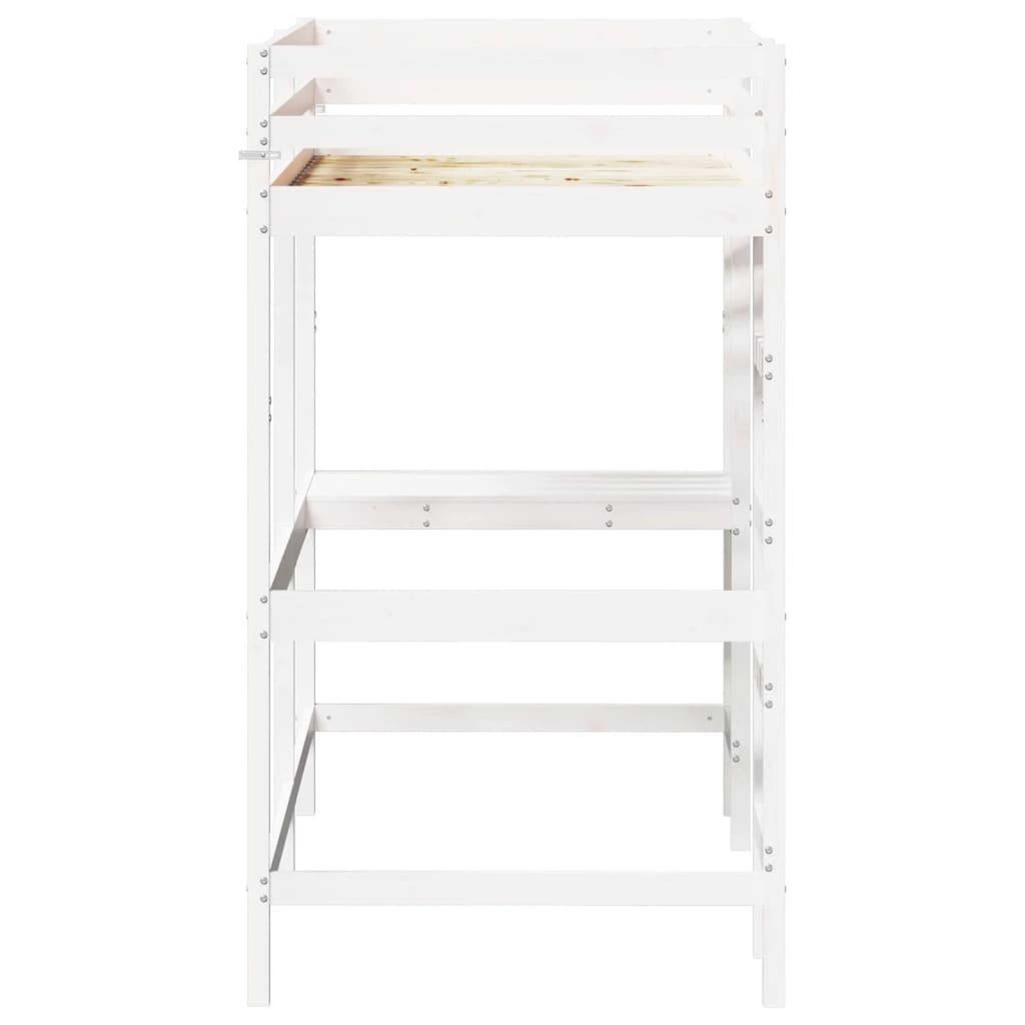 Voir la diapositive 5 : VIDAXL Lit superpose sans matelas blanc 90x200 cm bois de pin massif