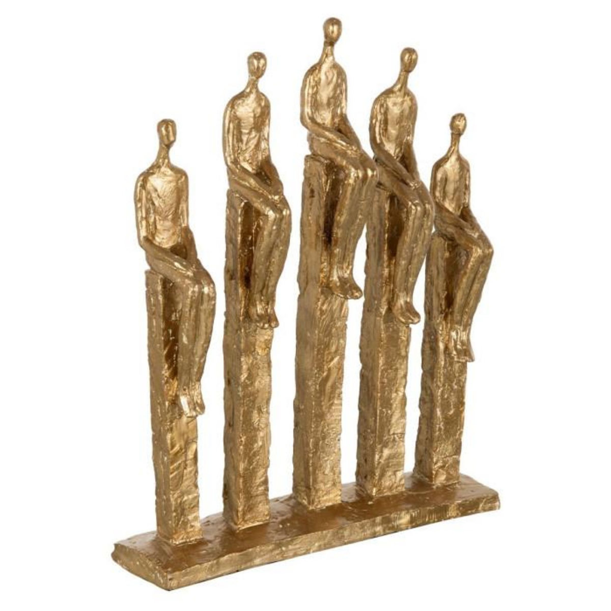 Paris Prix 5 Personnages sur Pied Déco  Adole  40cm Or
