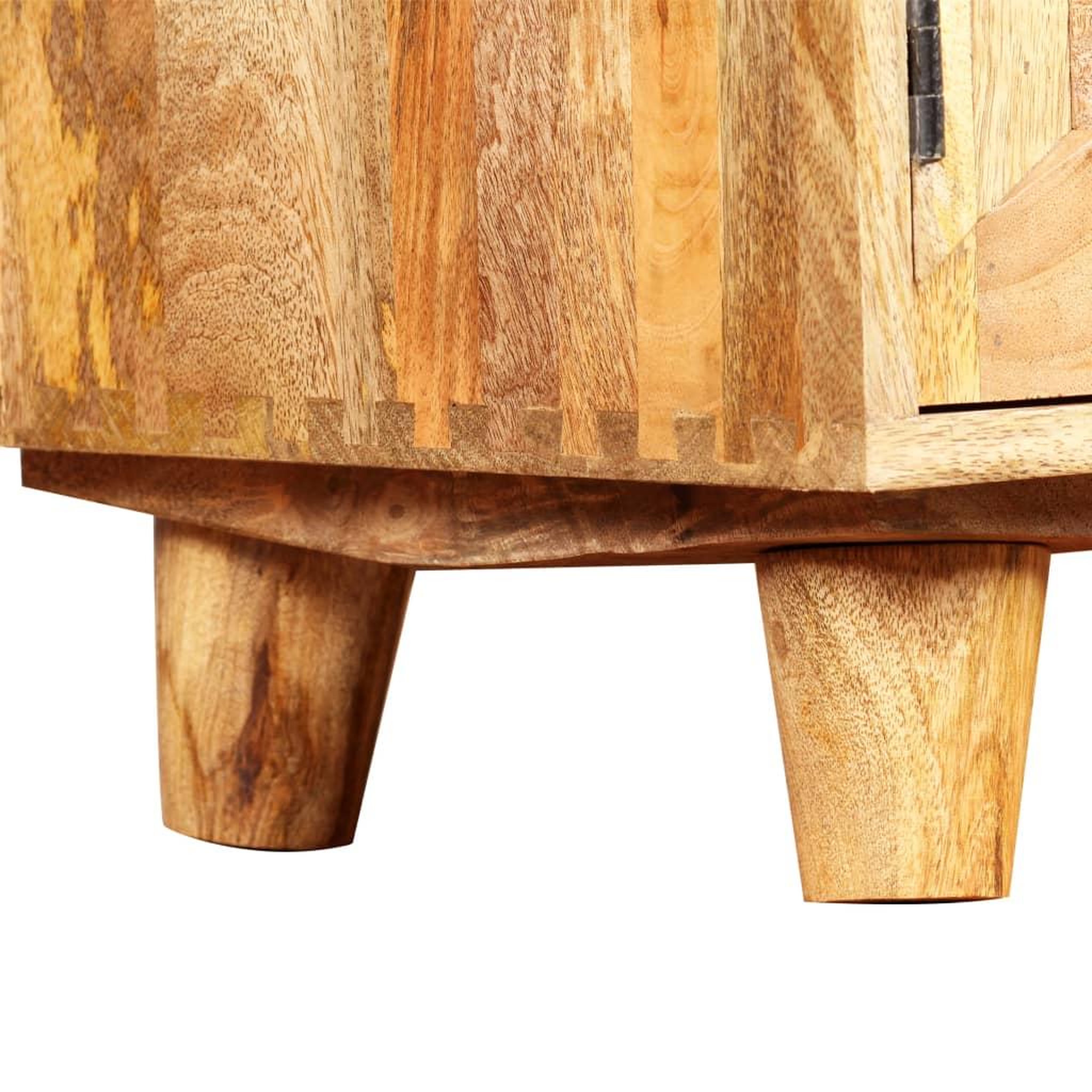 Voir la diapositive 5 : VIDAXL Meuble TV Bois massif de manguier 118 x 35 x 40 cm