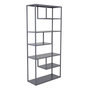 Voir la diapositive 1 : Paris Prix Étagère Bibliothèque 6 Niveaux  Staal  188cm Gris Clair