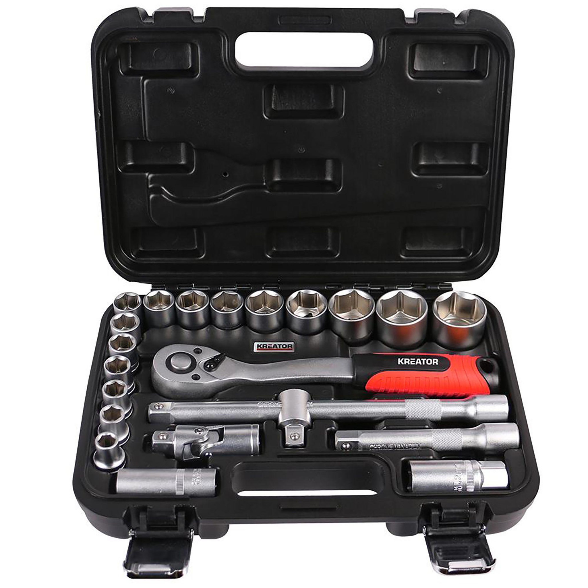 KREATOR Coffret cliquet 1/2 avec douille  22pcs  Kreator