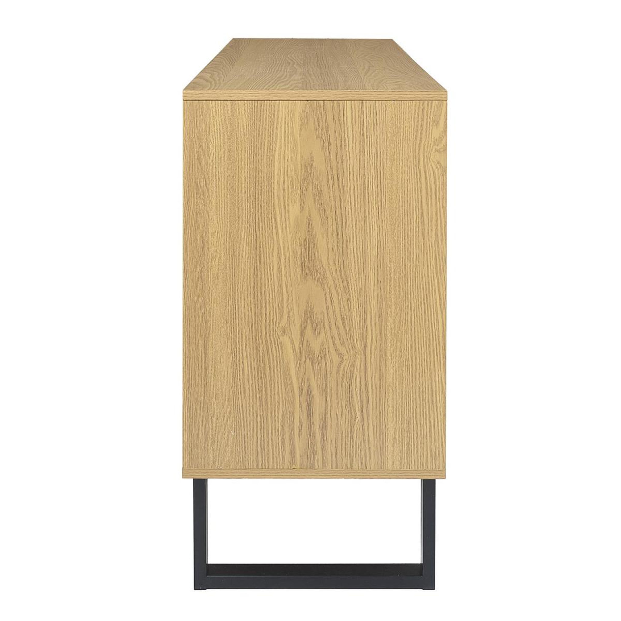 Voir la diapositive 5 : The Home Deco Factory Buffet 3 portes  calypso  120cm marron