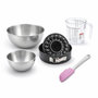 Voir la diapositive 1 : ZENKER Set de 5 ustensiles de pâtisserie moule à manqué bol à mixer et spatule en silicone Black metallic Black mettallic Zenker  Black mettallic