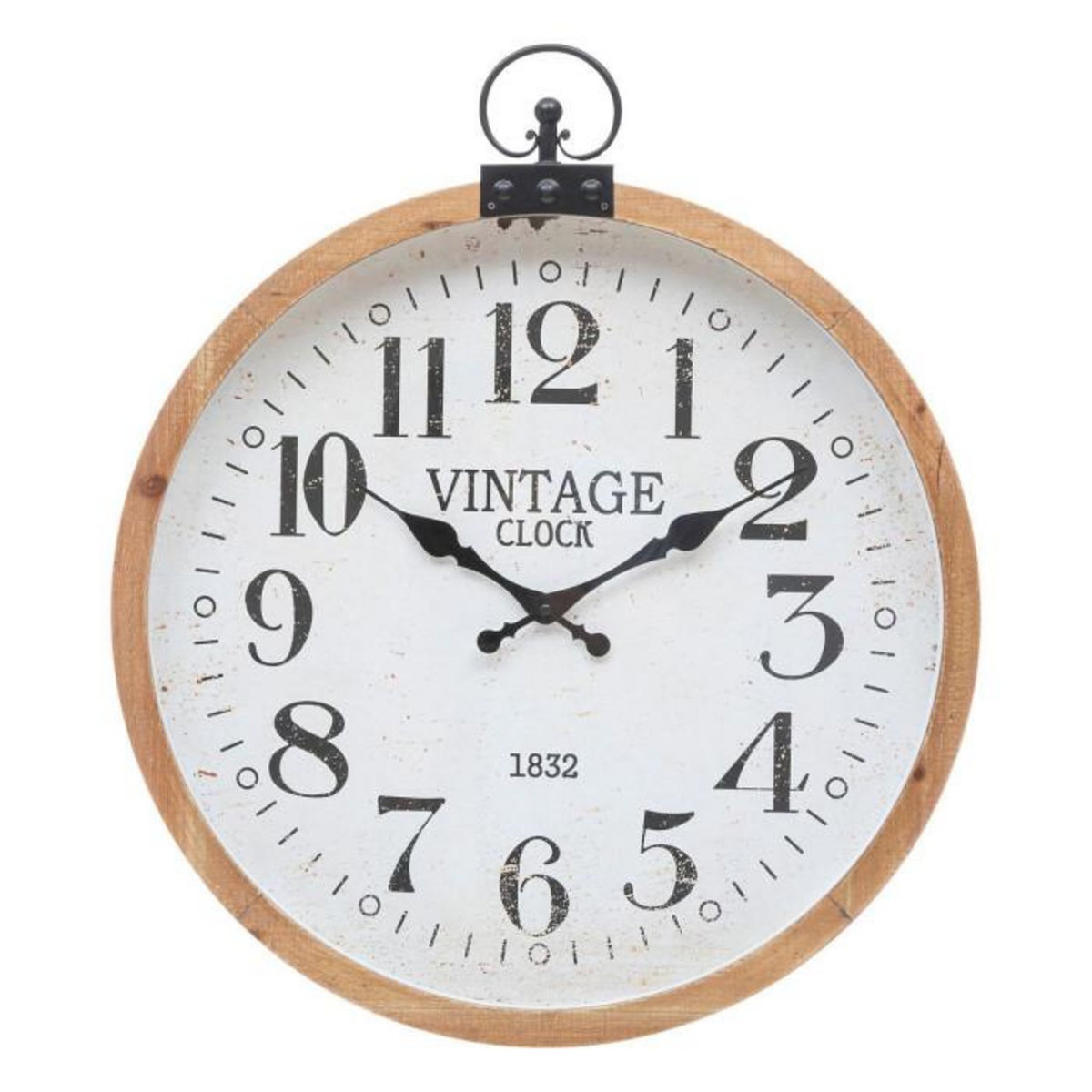ATMOSPHERA Horloge Mural Vintage  Yago  66cm Naturel