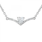 SC CRYSTAL Collier cœur SC Crystal orné de zirconium