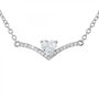 Voir la diapositive 1 : SC CRYSTAL Collier cœur SC Crystal orné de zirconium