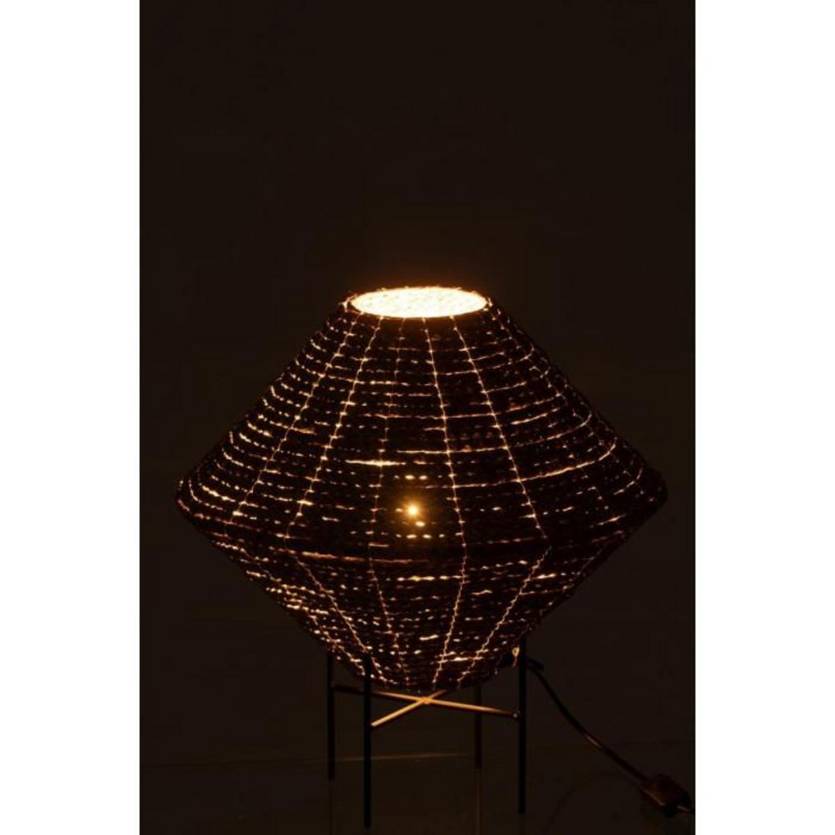 Paris Prix Lampe Suspension en Jonc  Soucoupe  40cm Naturel