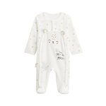 Petit Béguin Pyjama bébé en velours ouverture pont Mon Petit Chou du Pérou. Coloris disponibles : Beige