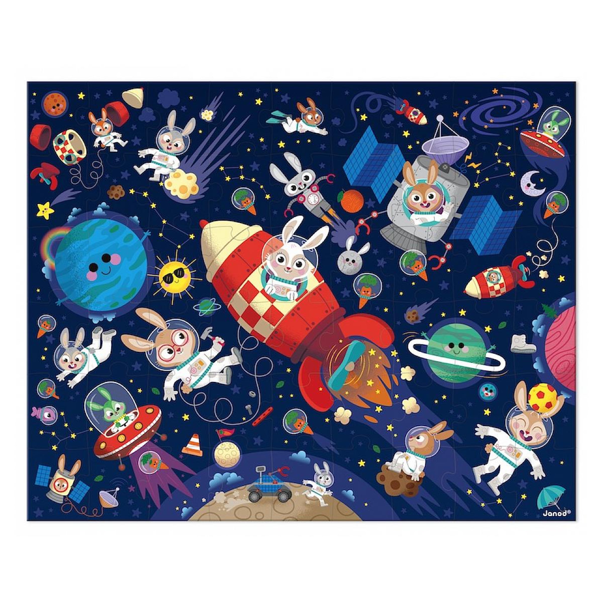Voir la diapositive 2 : JANOD Puzzle Fusee - 54 pcs -