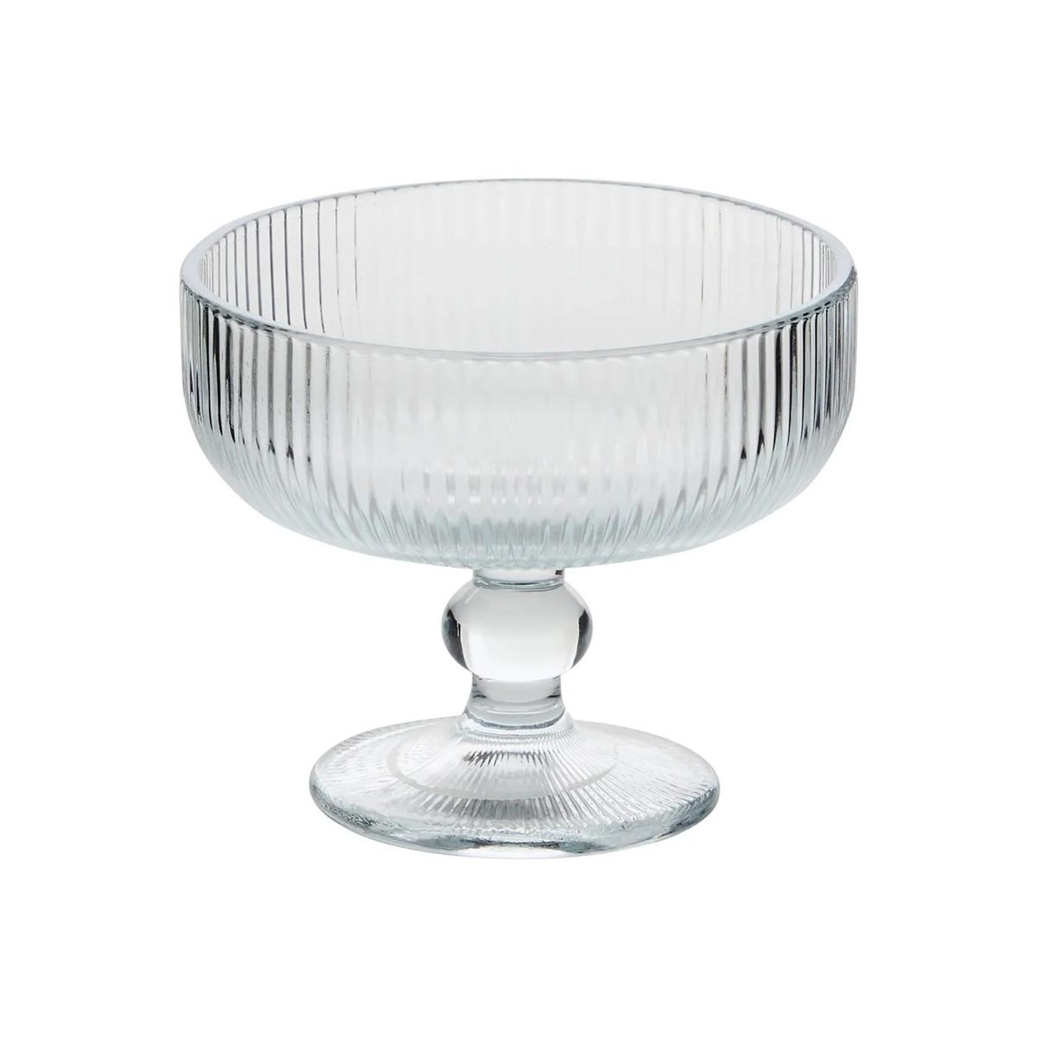 Voir la diapositive 2 : SECRET DE GOURMET Lot de 6 coupes à glace strie  ema  34cl transparent