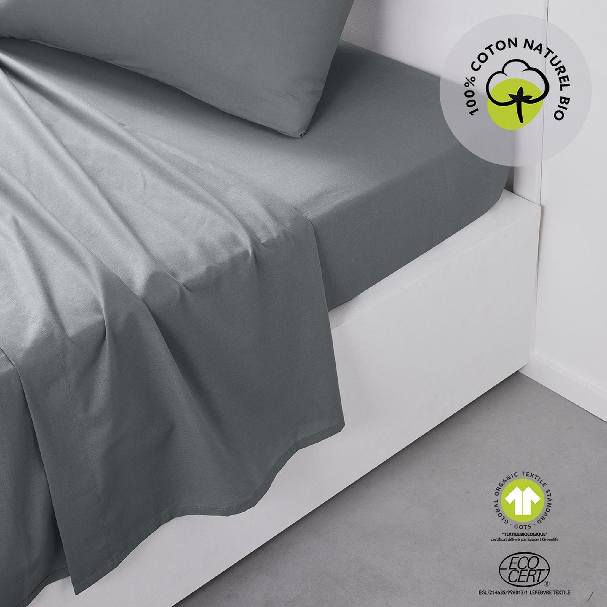 Voir la diapositive 2 : Today Drap plat - 100% coton BIO
