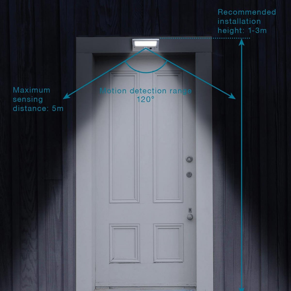 Lumisky Projecteur solaire applique mural DERBY Gris Plastique 250LM