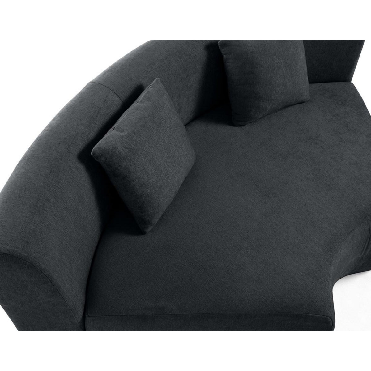 LISA DESIGN Ikare - module d'assise d'angle réversible - en tissu