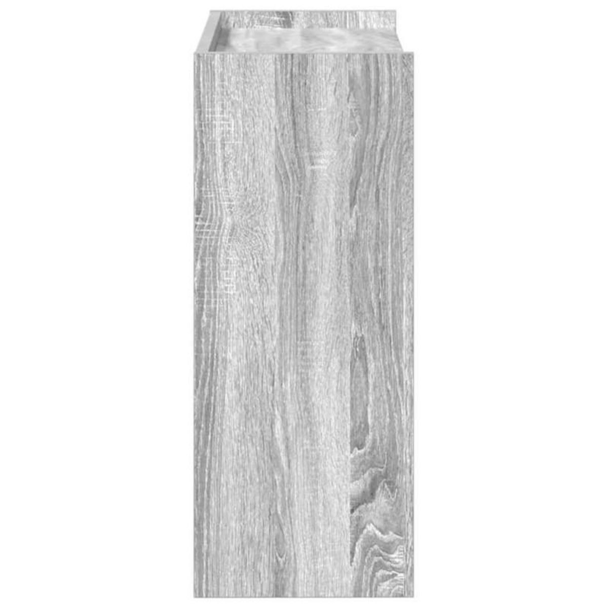 VIDAXL Étagère à chaussures sonoma gris 60x25x62 cm bois d ingénierie