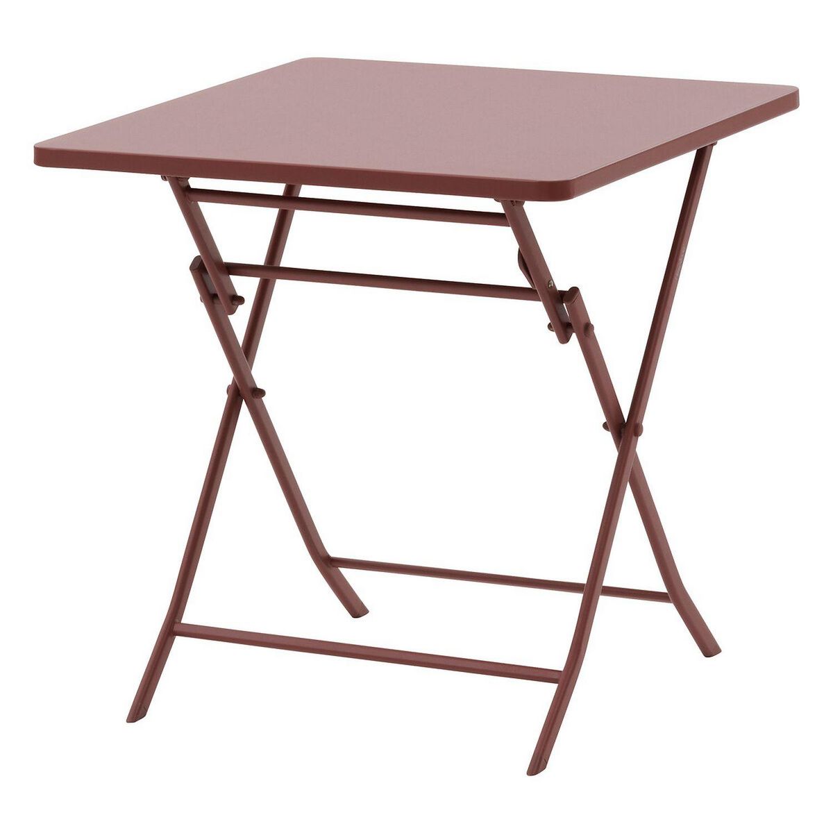 HESPERIDE Table de jardin pliante carrée 2 places GREENSBORO - Lie de vin