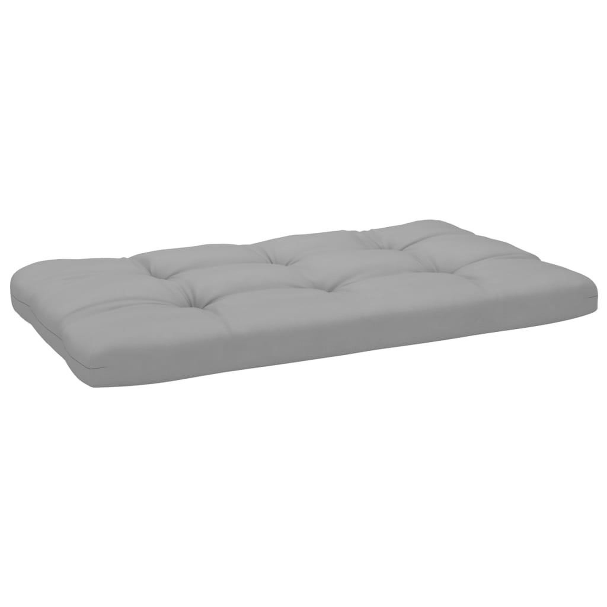 Voir la diapositive 4 : VIDAXL Canape palette 2 places avec coussins pin impregne de gris