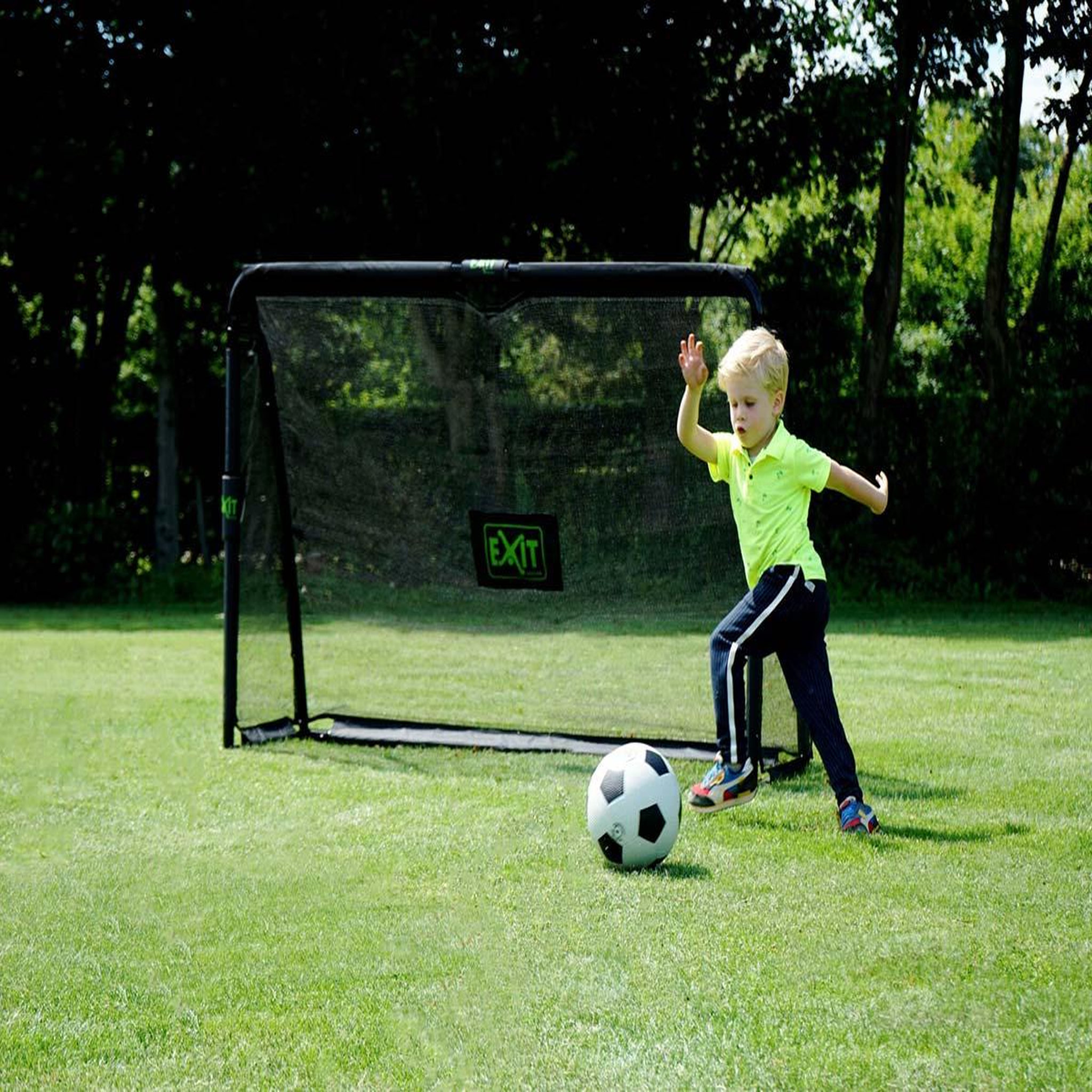 Voir la diapositive 5 : EXIT TOYS But de football en acier maestro 1,80 x 1,20 cm - exit toys