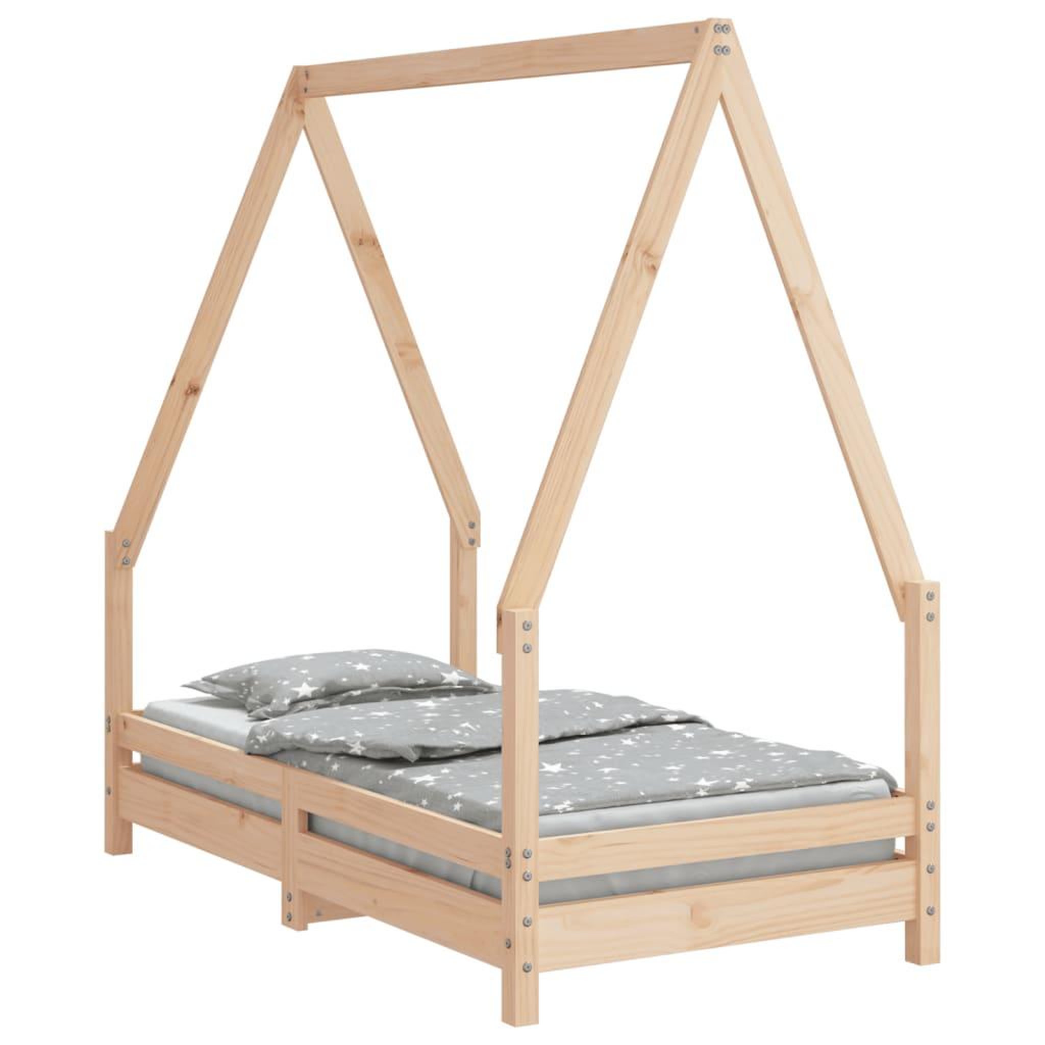 Voir la diapositive 2 : VIDAXL Cadre de lit pour enfant 70x140 cm bois de pin massif