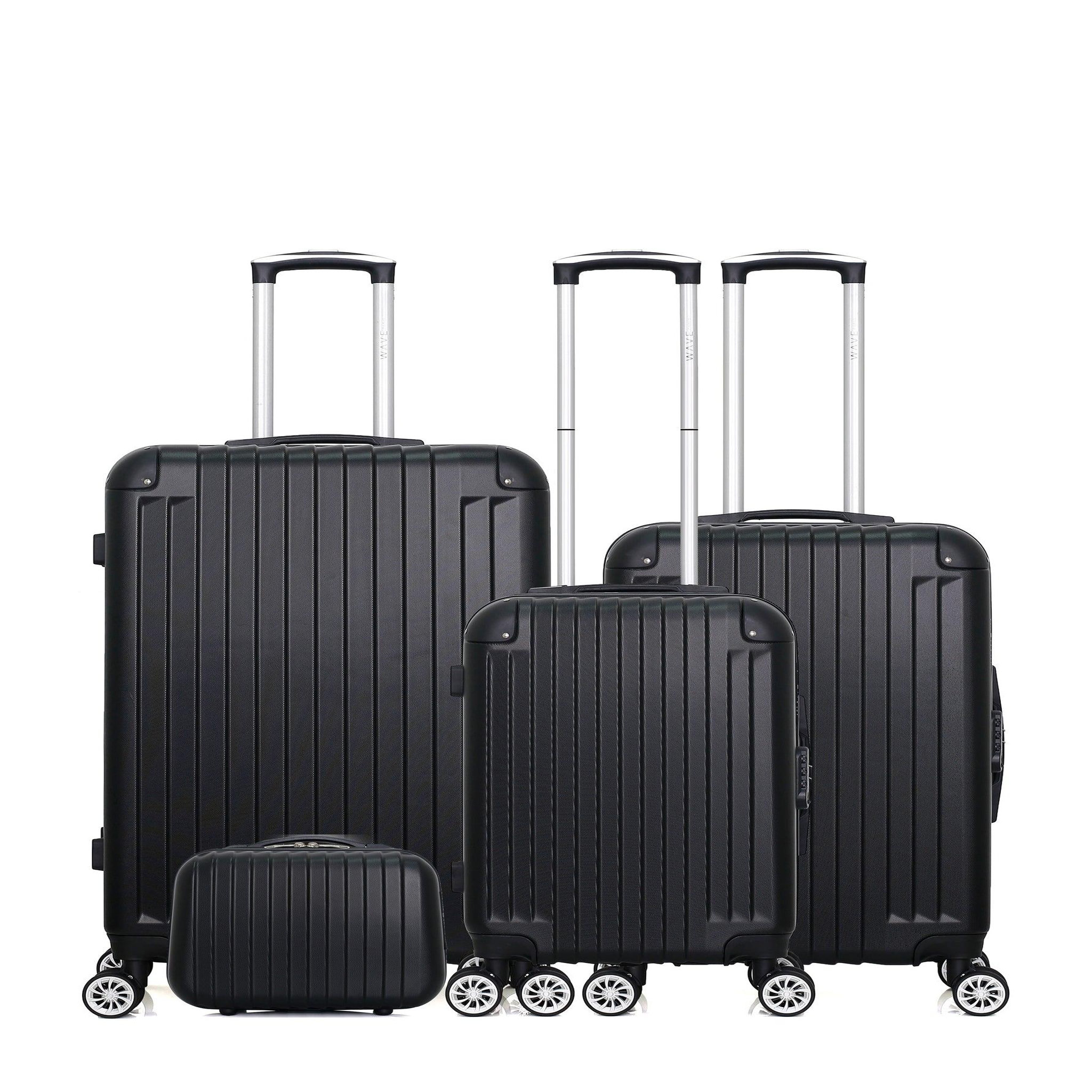 WAVE PARIS Wave paris - set de 4 abs tage-c 4 roues. Coloris disponibles : Bleu, Noir, Gris, Marron